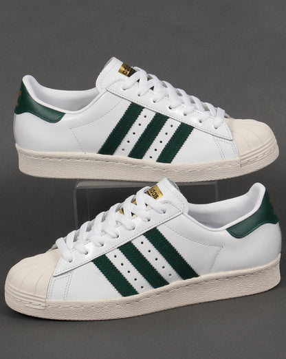 Adidas Superstar 80s Trainers White/Green