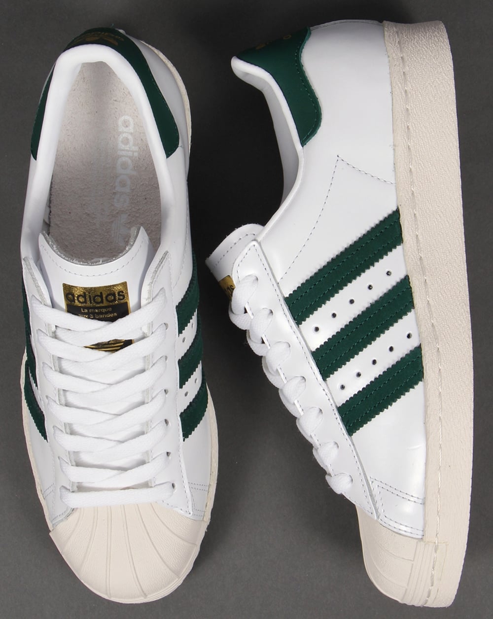 Adidas Superstar 80s Trainers White/Green
