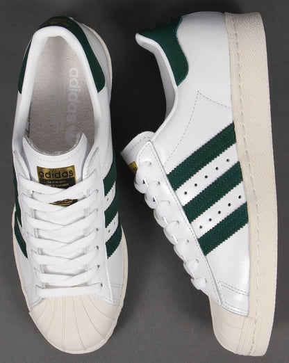 Adidas Superstar 80s Trainers White/Green