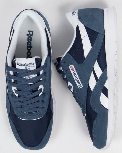 Reebok Classic Nylon Trainers Brave Blue/White
