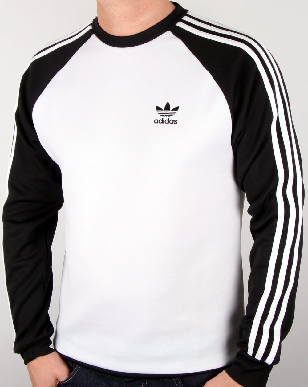 Adidas Originals Old Skool Sweat Top White/black