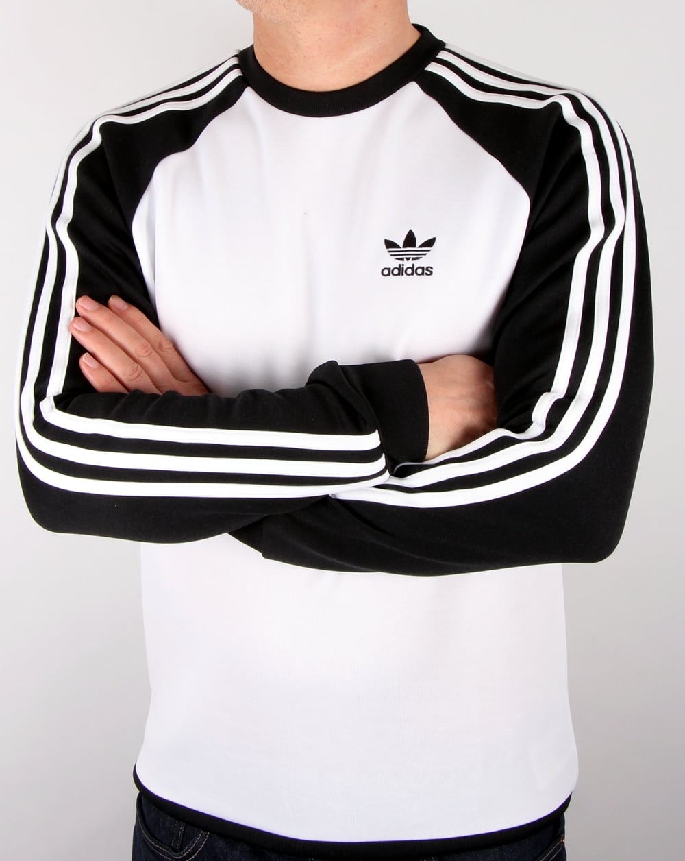 Adidas Originals Old Skool Sweat Top White/black