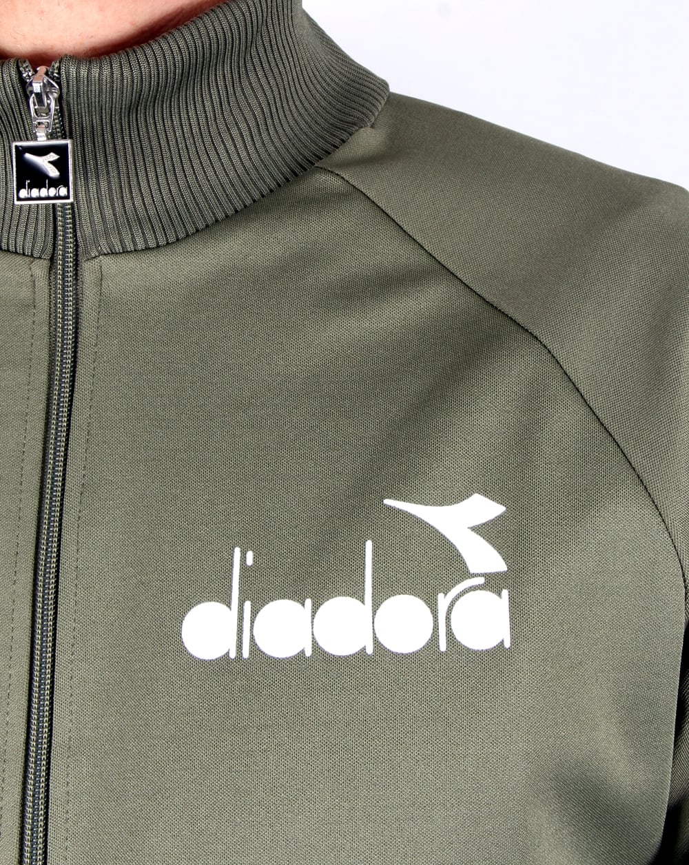 Diadora 80s Track Top Green Mushroom