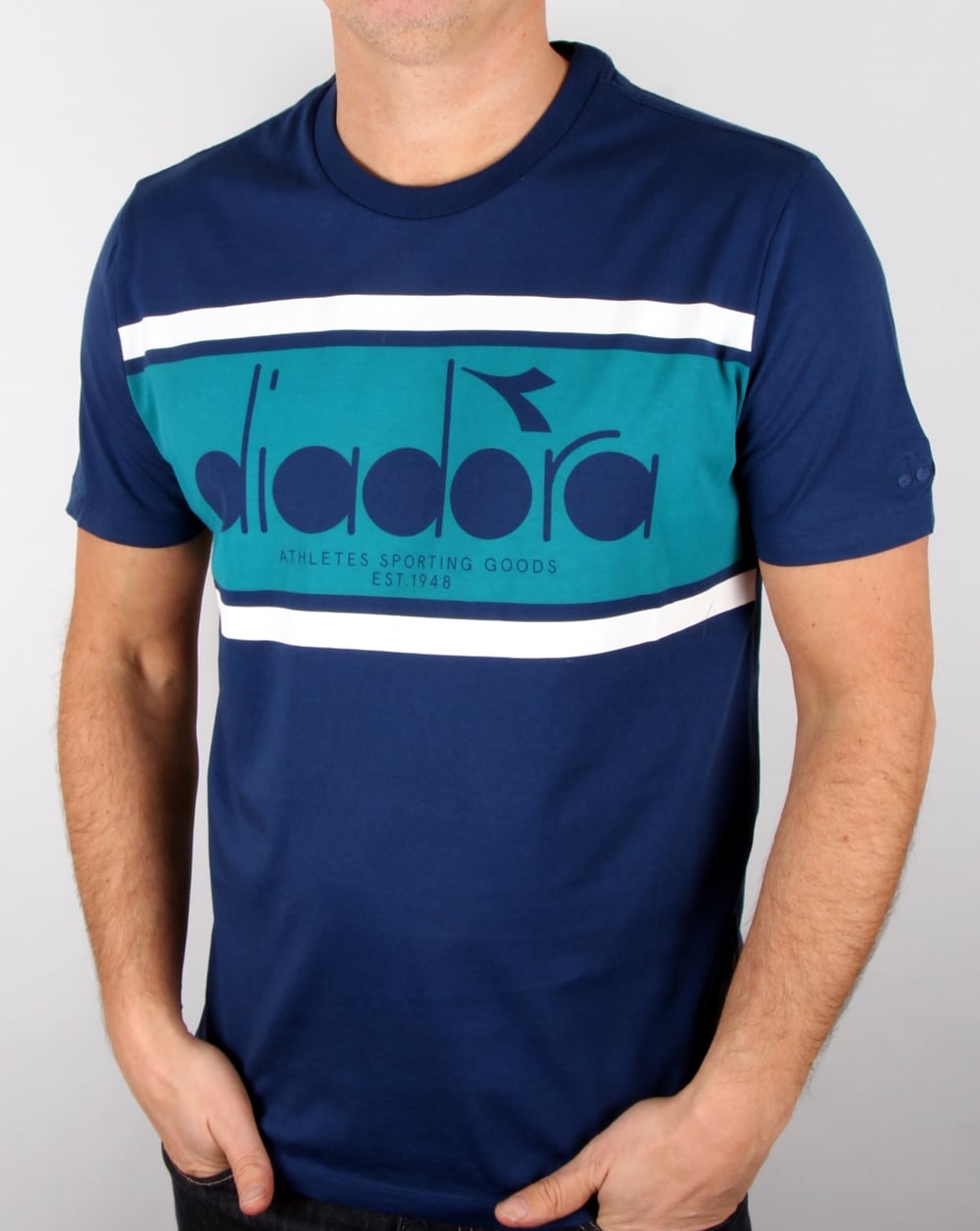 Diadora Logo T-shirt Estate Blue/porcelain Green