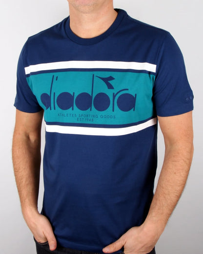 Diadora Logo T-shirt Estate Blue/porcelain Green