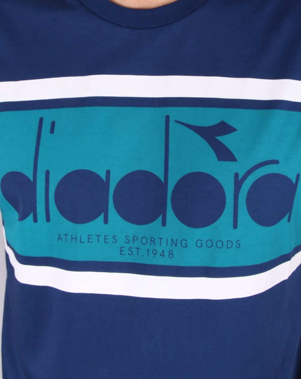 Diadora Logo T-shirt Estate Blue/porcelain Green