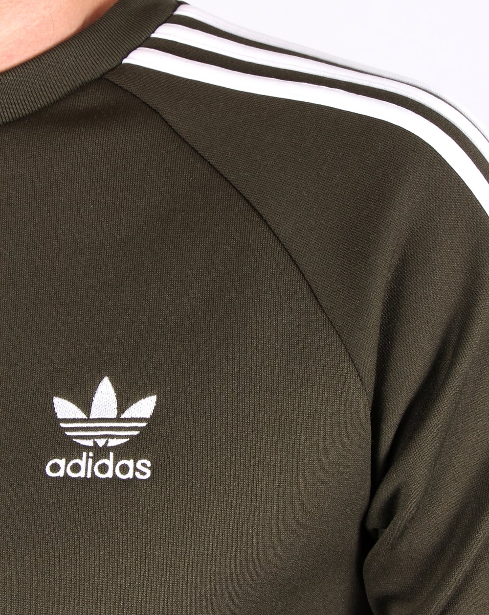 Adidas Originals Crew Neck Sweat Khaki White