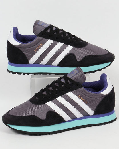 Adidas Haven Trainers Trace Grey/White/Aqua