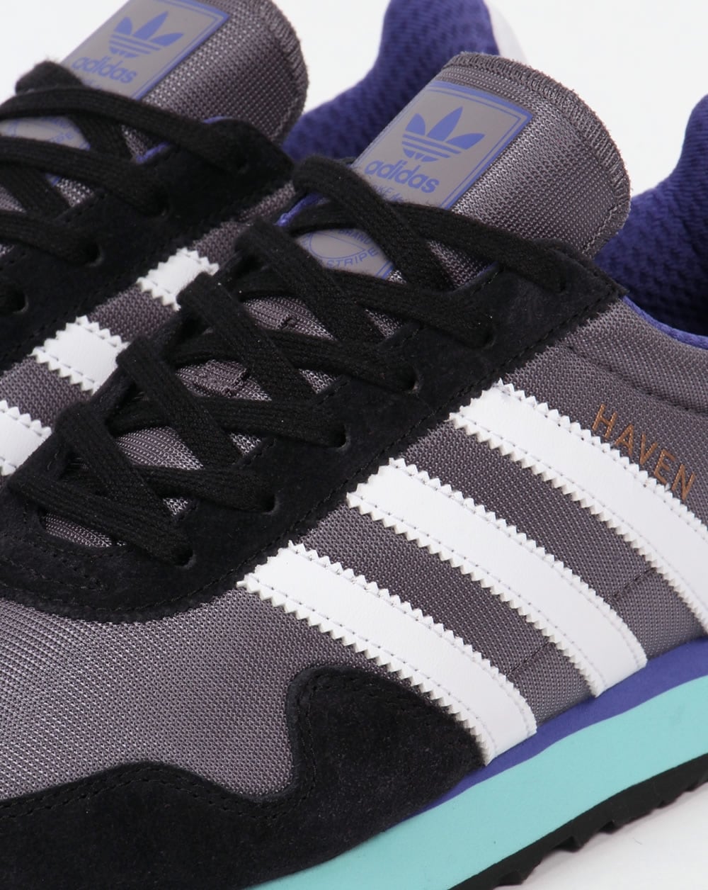 Adidas Haven Trainers Trace Grey/White/Aqua