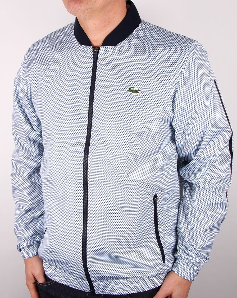 Lacoste Full Tracksuit White/navy/red