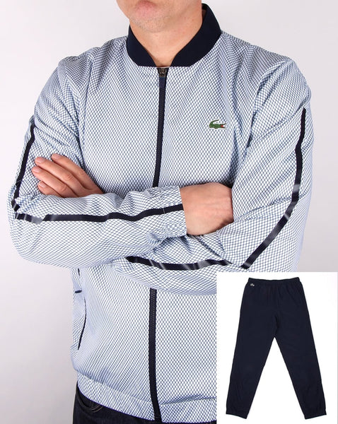 Lacoste Full Tracksuit White/navy/red