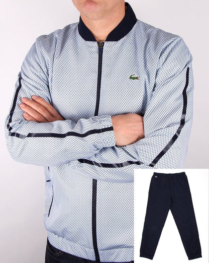 Lacoste Full Tracksuit White/navy/red
