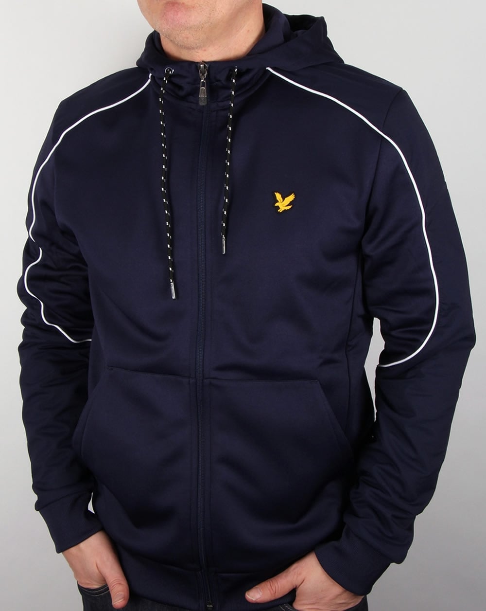 Lyle And Scott Active Hurst Hooded Track Jacket Navy