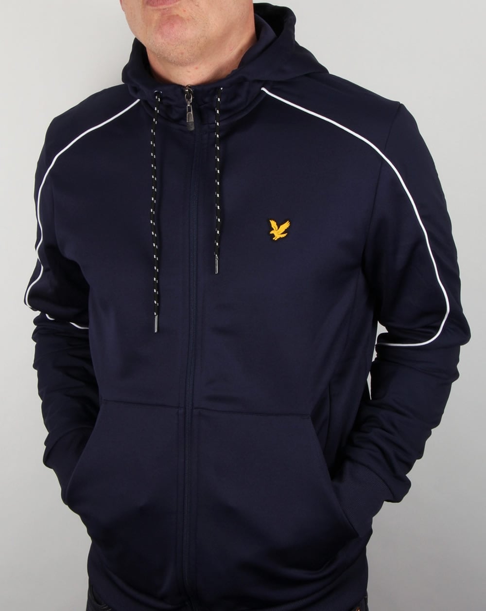 Lyle And Scott Active Hurst Hooded Track Jacket Navy