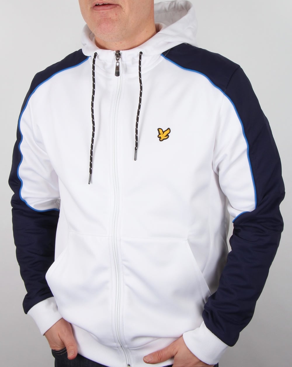 Lyle And Scott Active Hurst Hooded Track Jacket White