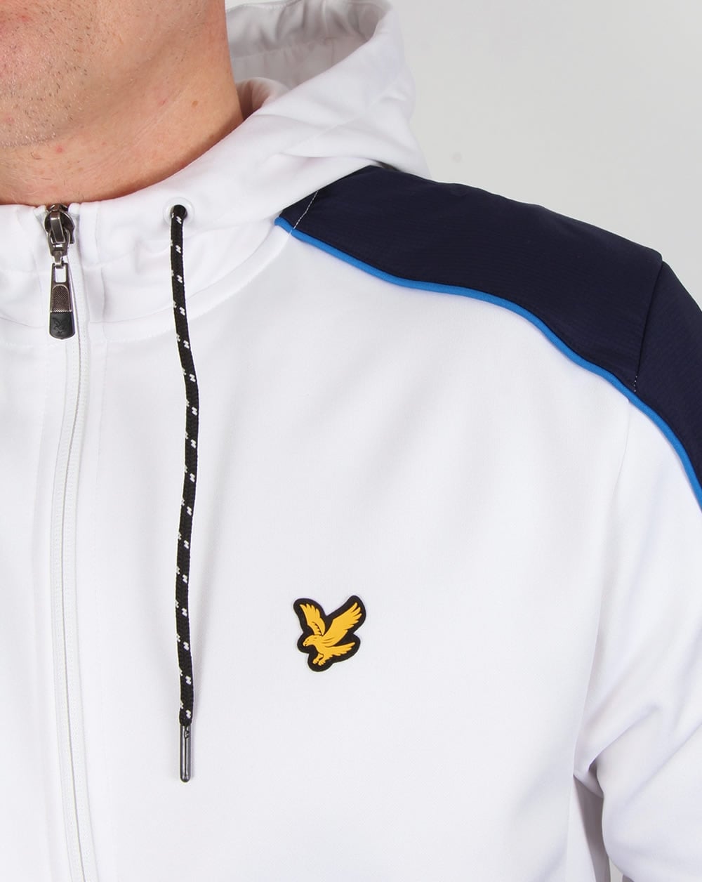 Lyle And Scott Active Hurst Hooded Track Jacket White