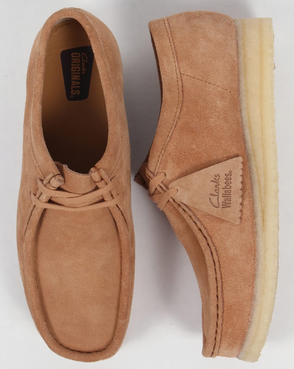 Clarks Originals Wallabee Suede Shoes Fudge