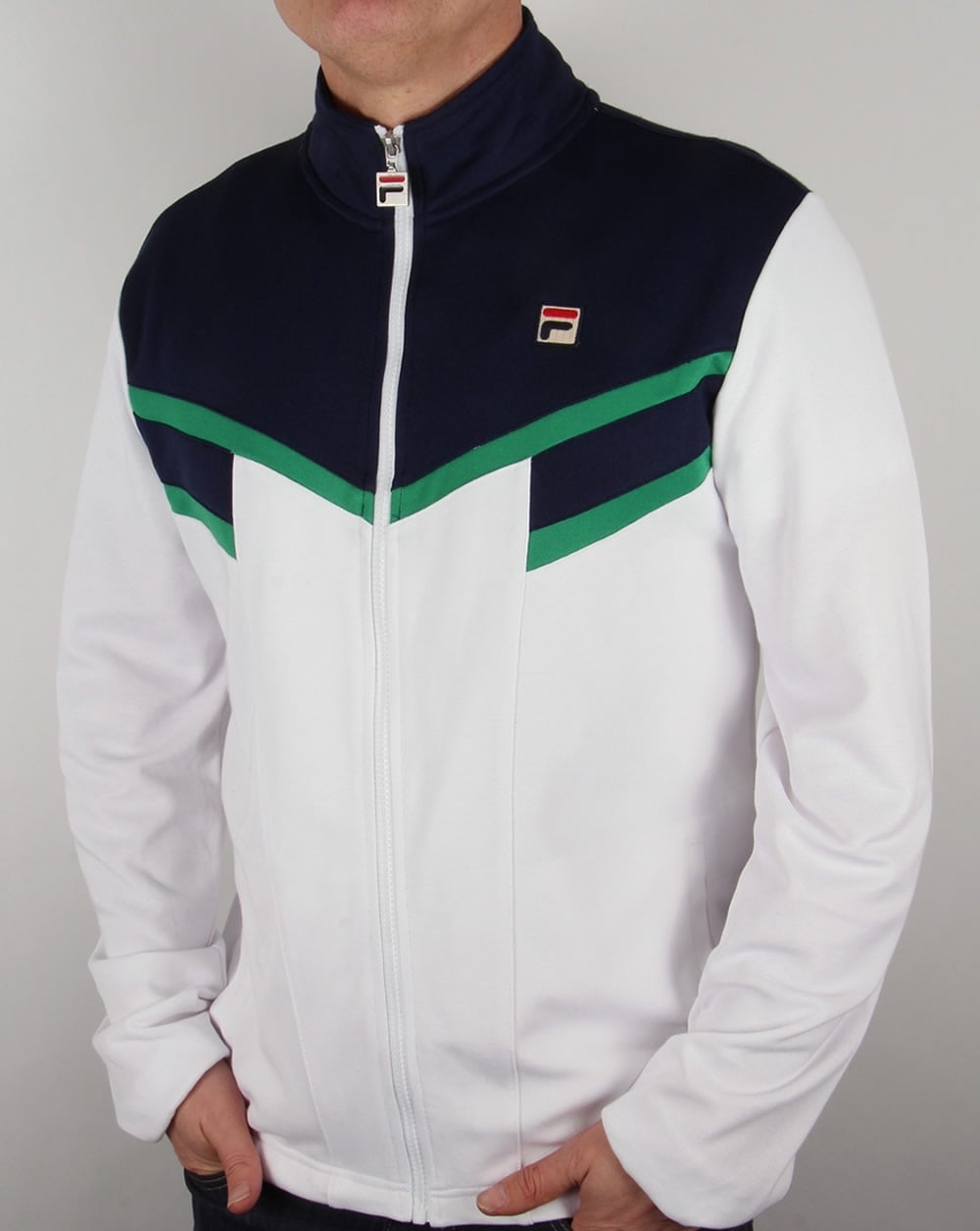 Fila Vintage Fognini Track Top Navy/White