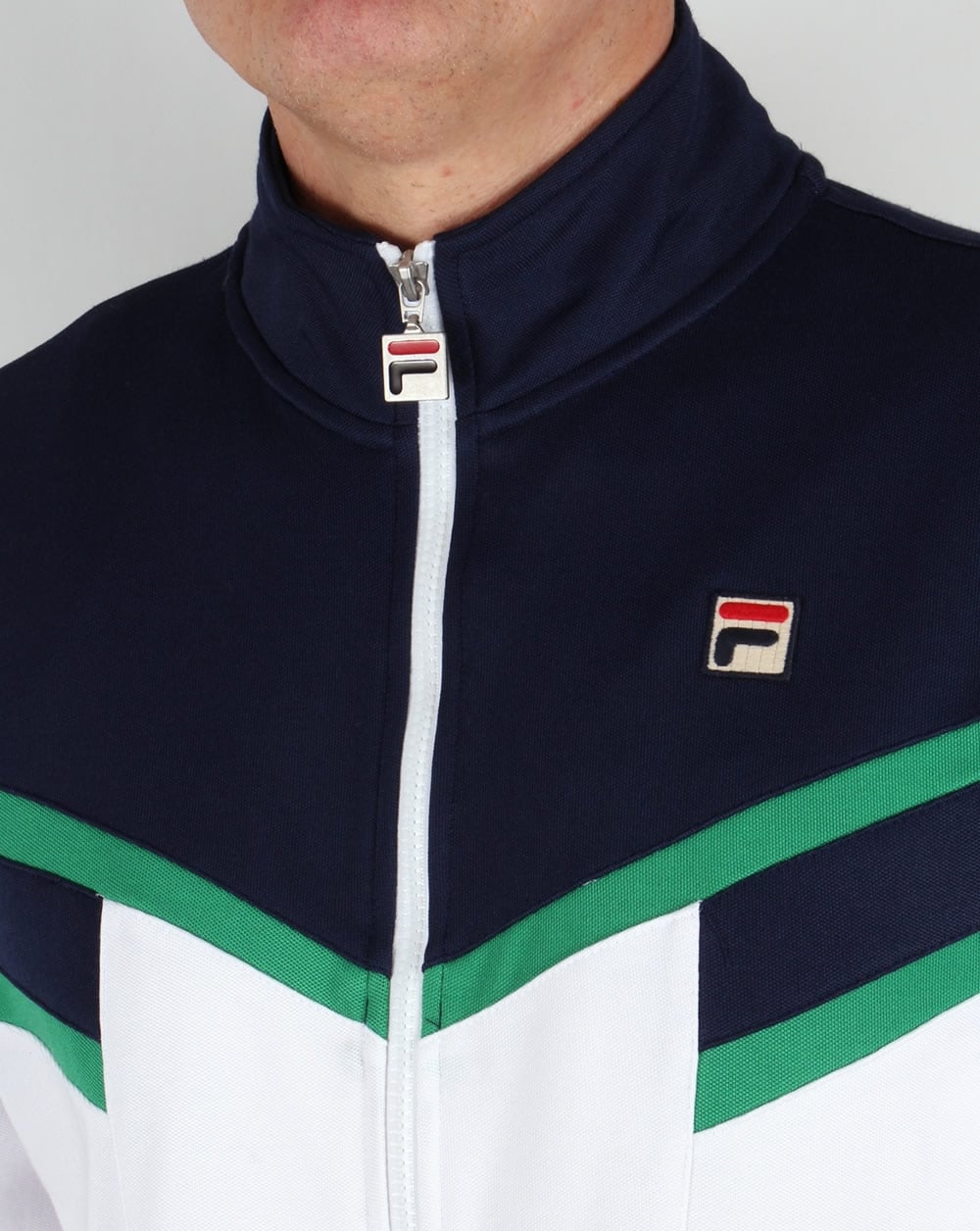 Fila Vintage Fognini Track Top Navy/White