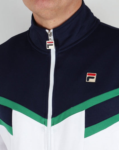 Fila Vintage Fognini Track Top Navy/White