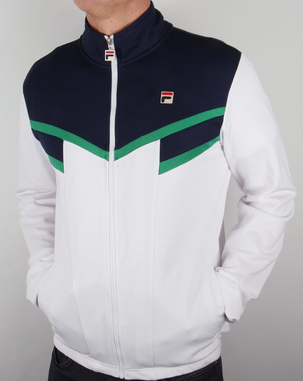 Fila Vintage Fognini Track Top Navy/White