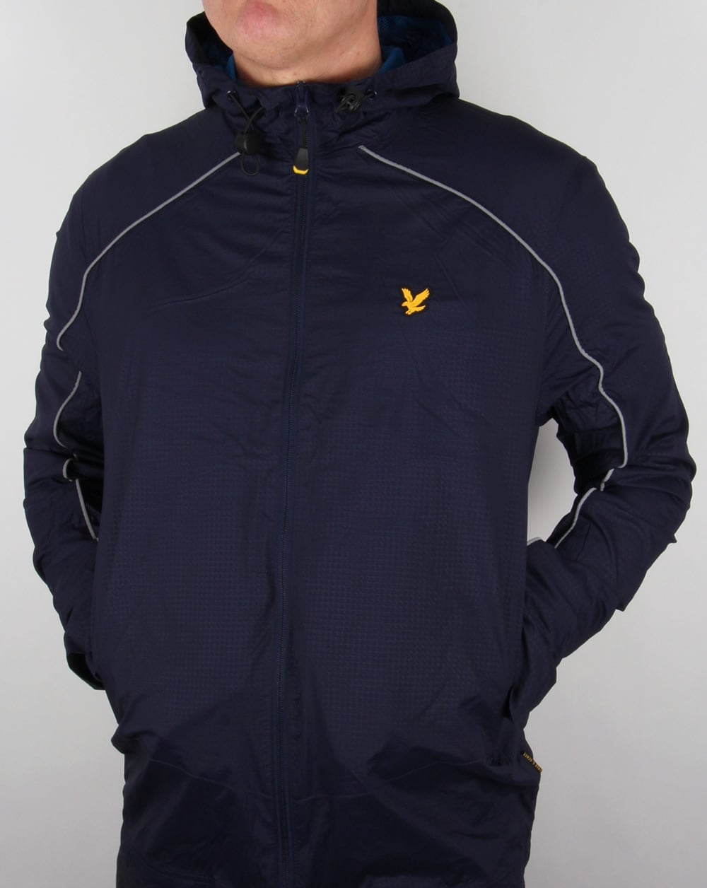 Lyle And Scott Active Stewart Hooded Jacket Navy