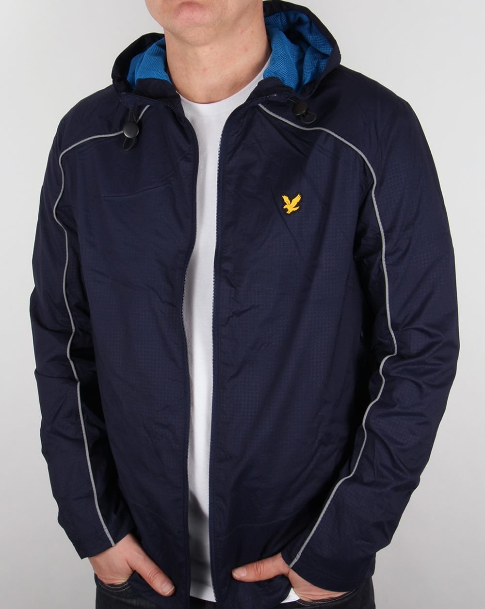 Lyle And Scott Active Stewart Hooded Jacket Navy