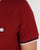 Pretty Green Tipped Polo Shirt Dark Red