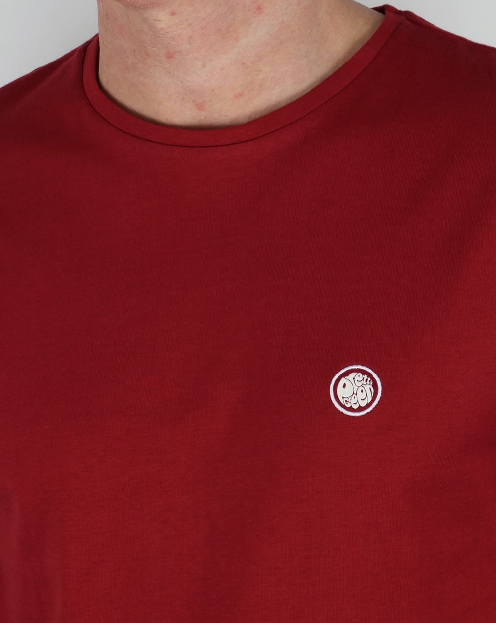 Pretty Green Crew Neck Tee Dark Red