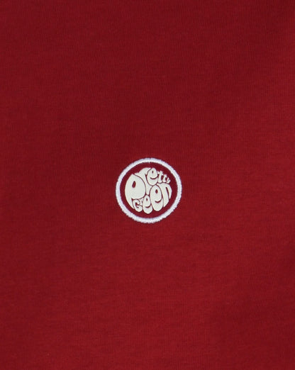 Pretty Green Crew Neck Tee Dark Red