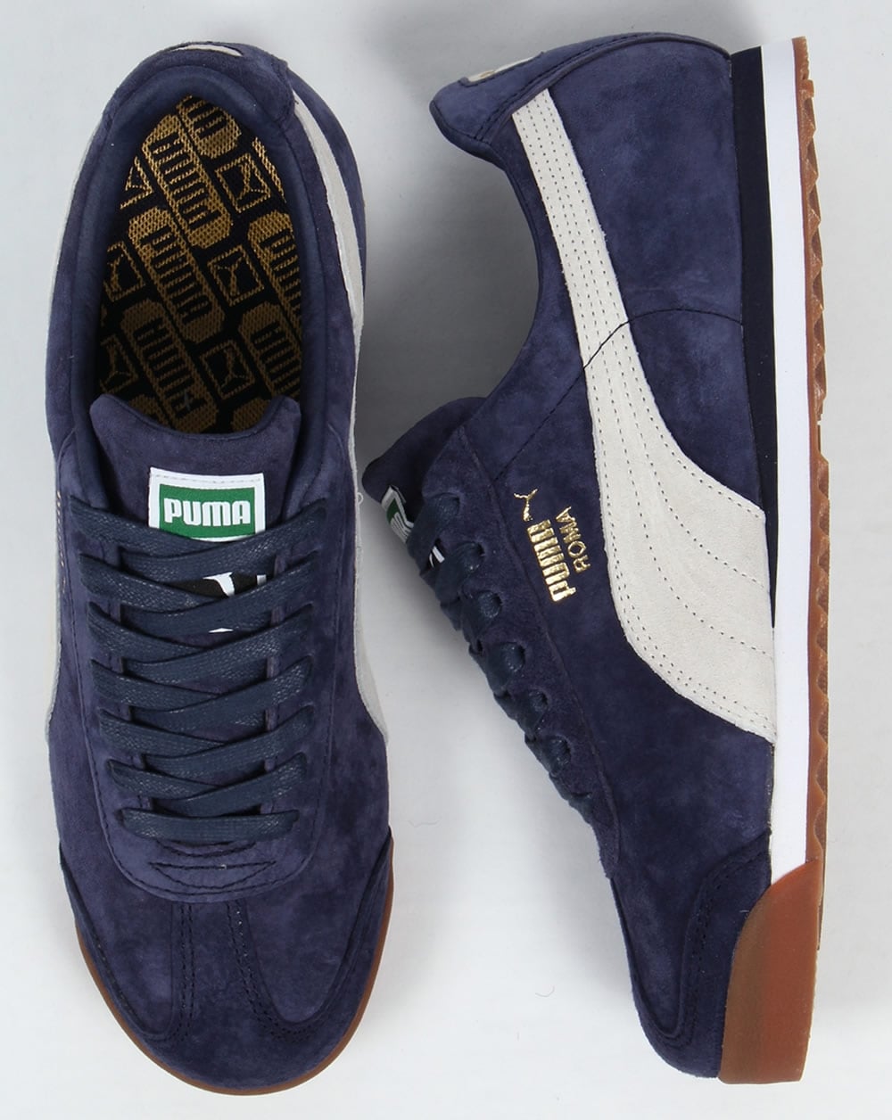 Puma Roma Trainers Navy/White