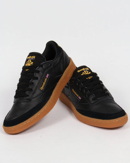 Reebok Club C 85 Trainers Black/Yellow