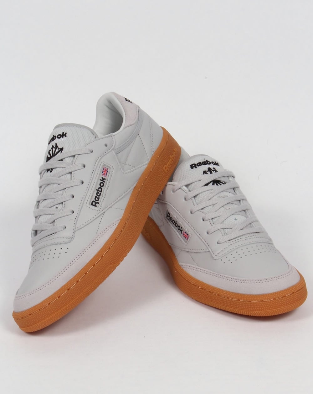 Reebok Club C 85 Trainers Skull Grey/Black/Red