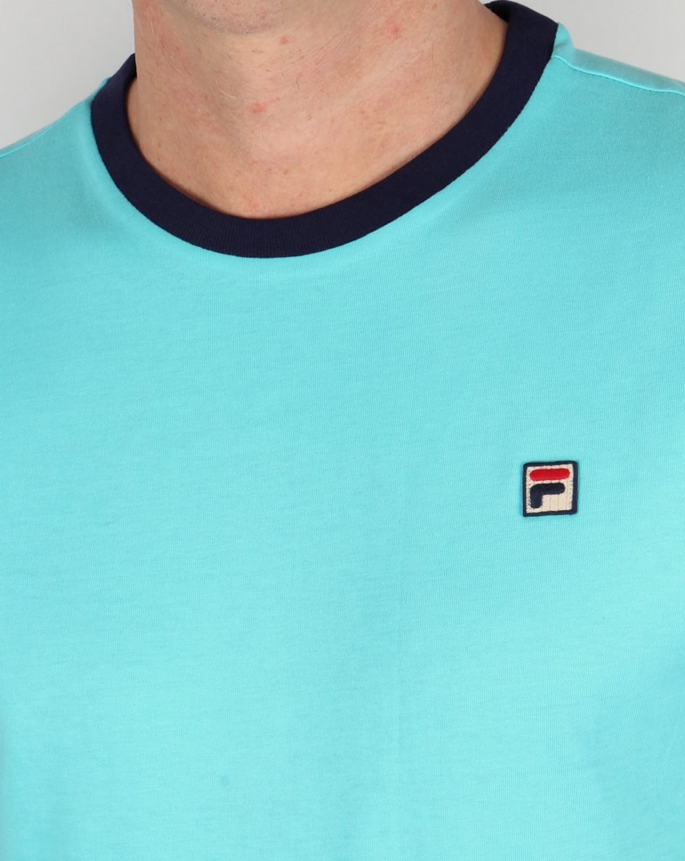 Fila Vintage Ringer T Shirt Blue Radience