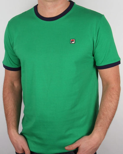 Fila Vintage Ringer T Shirt Kelly Green