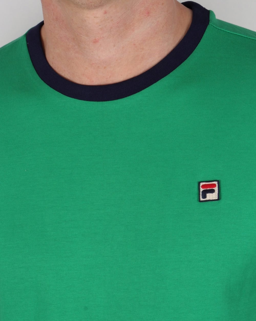 Fila Vintage Ringer T Shirt Kelly Green