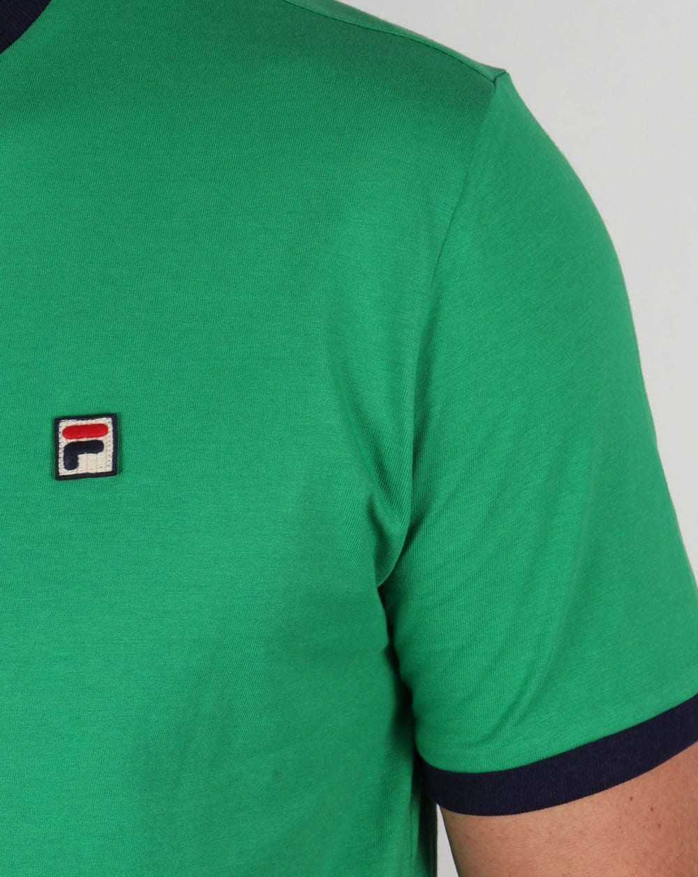 Fila Vintage Ringer T Shirt Kelly Green