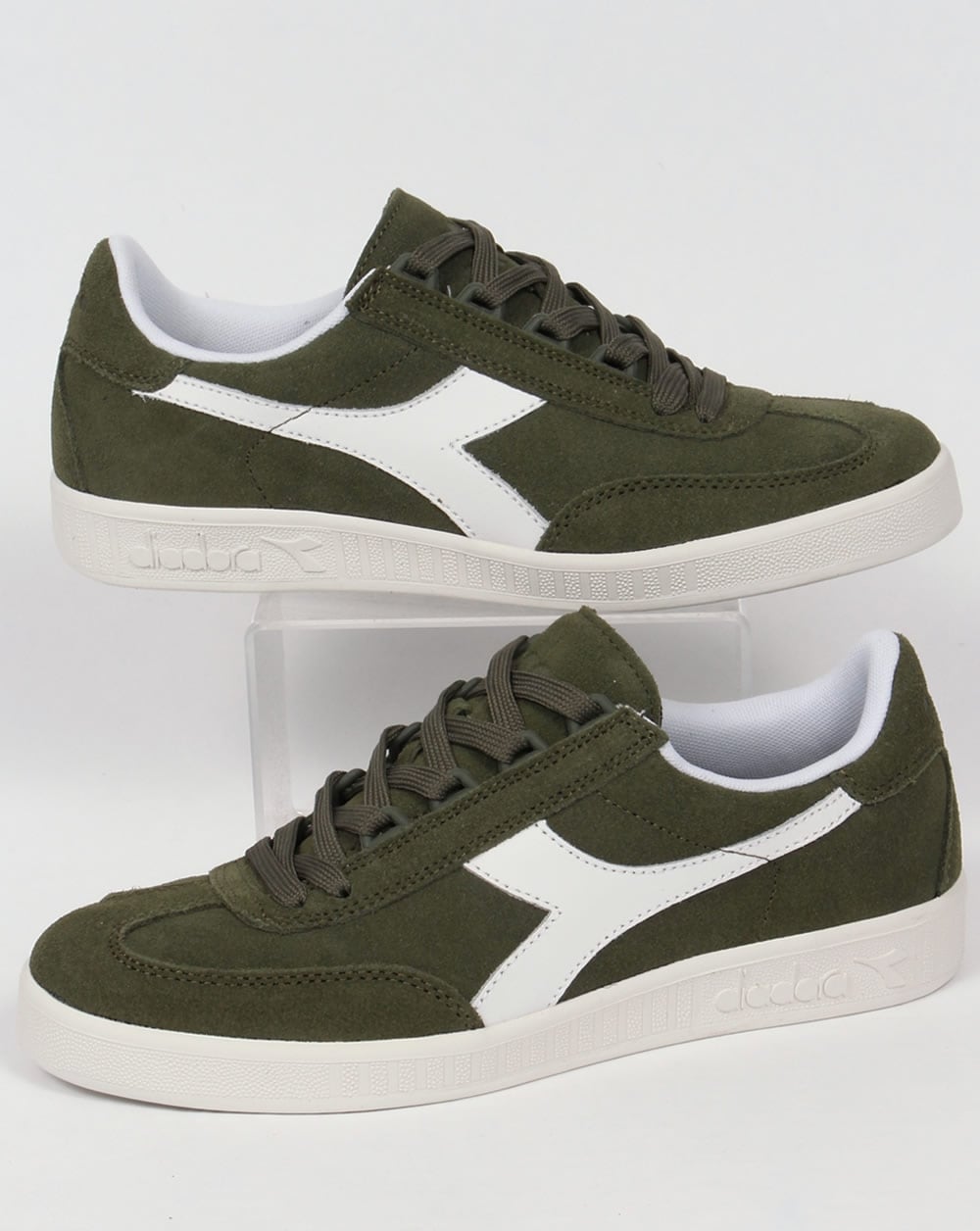 Diadora B Original Suede Trainers Green Olivina