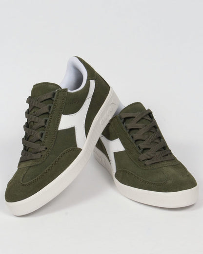 Diadora B Original Suede Trainers Green Olivina
