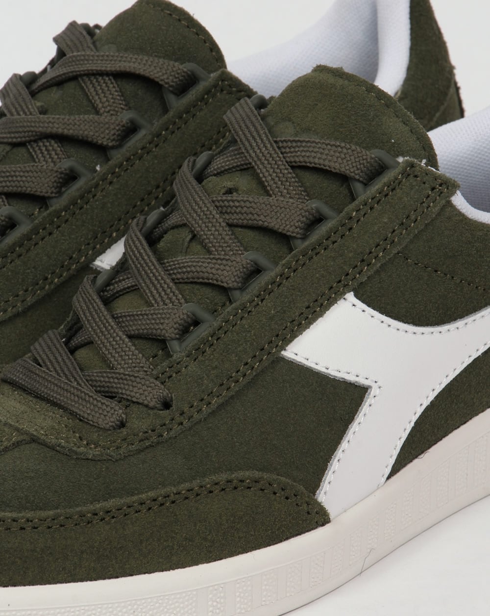 Diadora B Original Suede Trainers Green Olivina