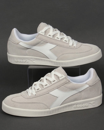 Diadora B Original Suede Trainers White/White