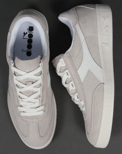 Diadora B Original Suede Trainers White/White