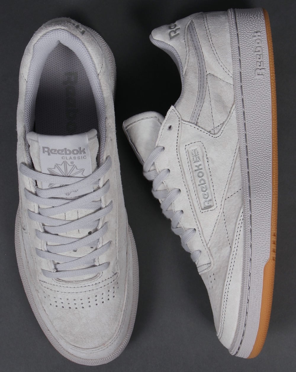 Reebok Club C 85 Trainers Steel/Carbon/Gum