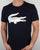 Lacoste Croc Print T Shirt Navy/White