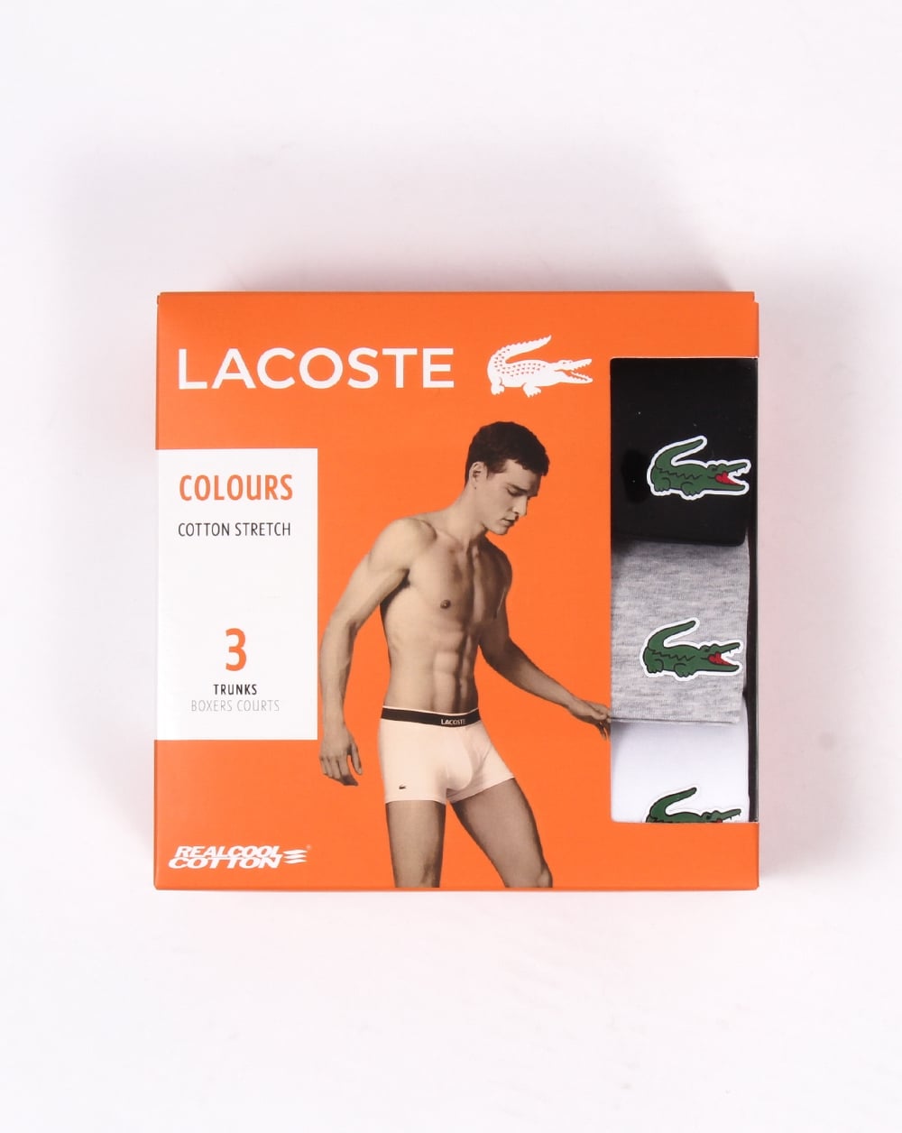 Lacoste Triple Pack Boxer Shorts Black/white/grey