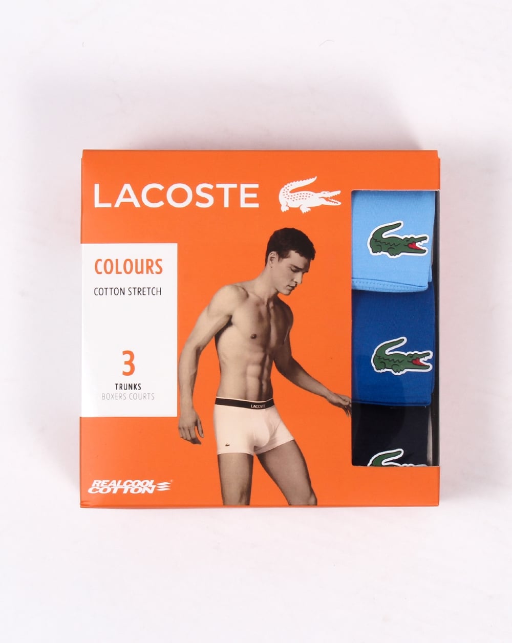 Lacoste Triple Pack Boxer Shorts Navy/royal/sky