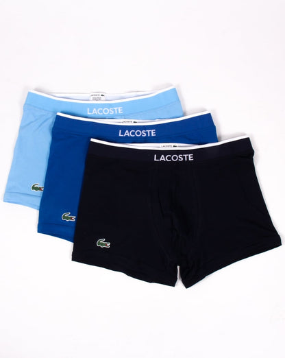 Lacoste Triple Pack Boxer Shorts Navy/royal/sky
