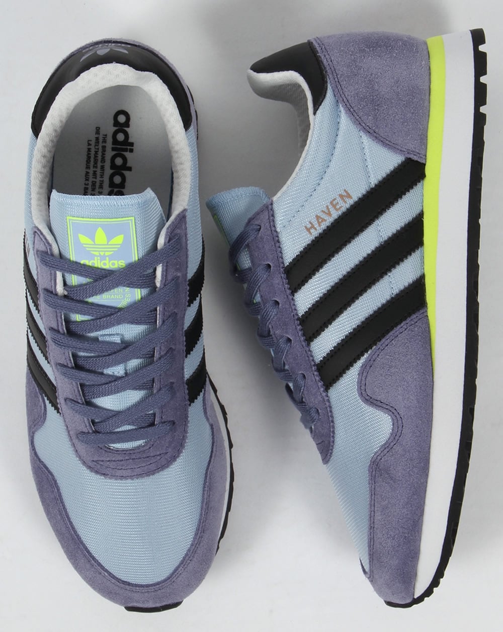 Adidas Haven Trainers Soft Blue/Black
