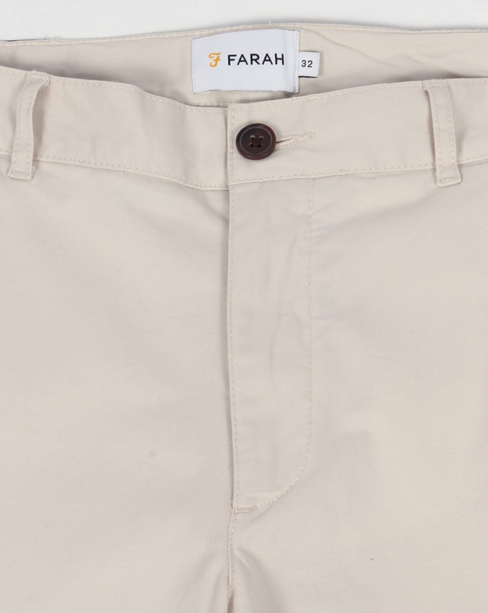 Farah Hawk Chino Twill Shorts Pebble