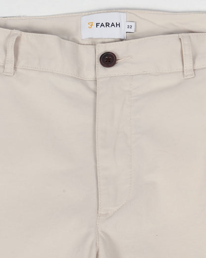 Farah Hawk Chino Twill Shorts Pebble